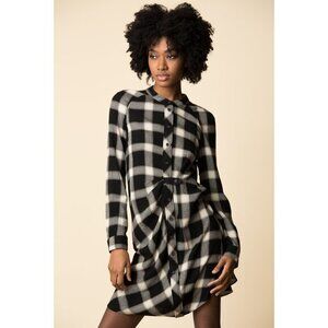 Derek Lam 10 Crosby Plaid Wool Shift Tunic Size 10